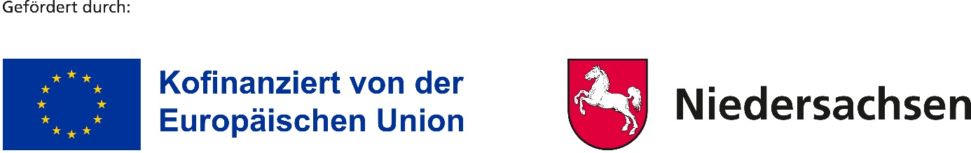 Förderlogos der Europäischen Union und des Landes Niedersachsen